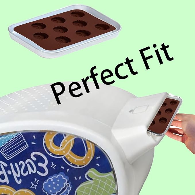 Kids' Complete Oven Pan Set Compatible with Easy Bake Ultimate Oven,Accessories for Cooking Easy Bake Oven Mixes,Includ Round flower style, round number style, triangular cake style，circle pan.