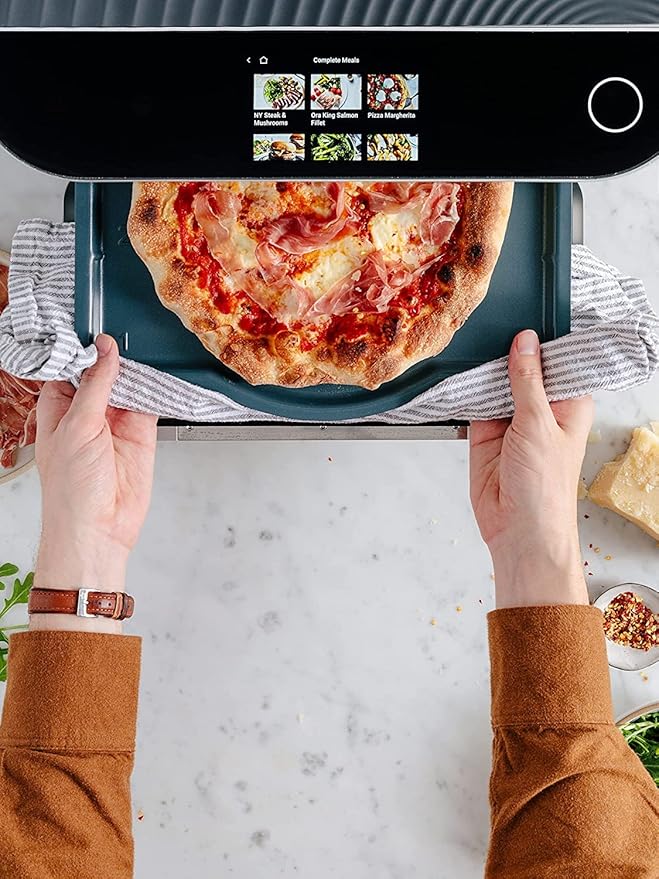 Brava Oven Starter Set: 10-in-1 Touchscreen Countertop Smart Oven, Air Fryer, 6-Slice Toaster, Slow Cooker, Reheater, Dehydrator, Rice Cooker, Auto-Shut Off, 1800W, Stainless Steel Kitchen Appliance