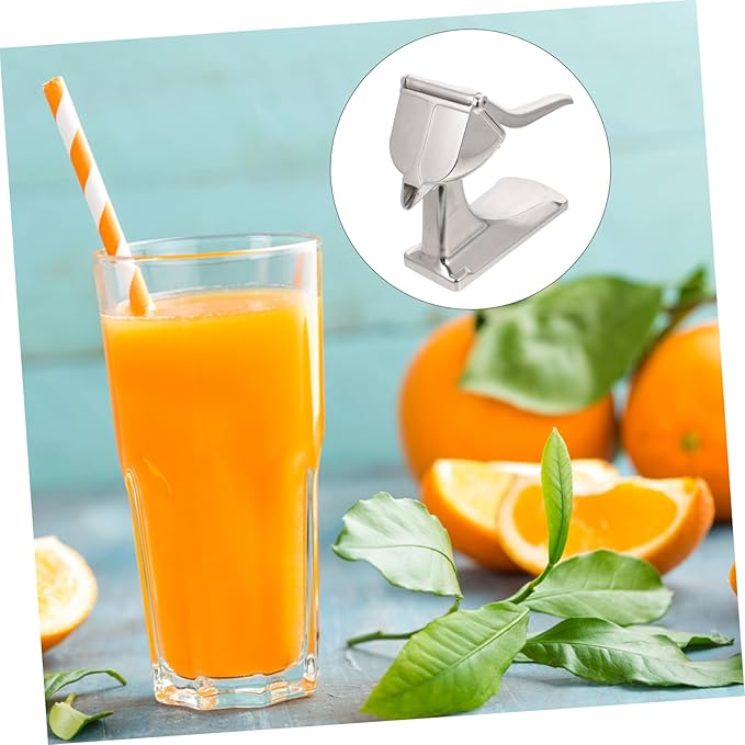 Hand Press Fruit Juicer Tool for Lemon Pomegranate Manual Citrus Extractor with Unique Juices Outlet for Easy Pouring for Home Professional Use