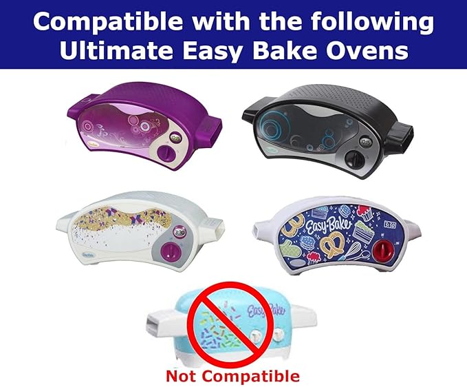 Deluxe Pan Set Compatible with Easy Bake Ultimate Oven | Includes 60 Cupcake Liners THAT WILL FIT, UNLIKE OTHERS | Kids' Accessories for Cooking Easy Bake Oven Mixes
