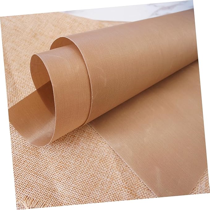Unomor 6pcs Oven Mat Liner Reusable Non-stick Oven Mat Liner for Bottom Non Stick Heat Resistant Easy to Clean Brown