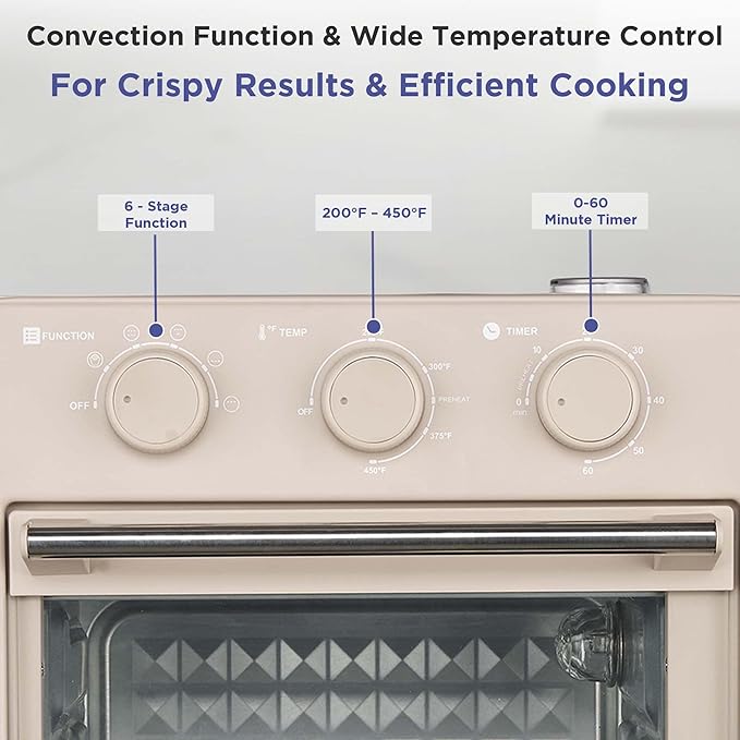 Magnavox Home, 16.5 qt Air Fryer Oven, With Steam Infusion, Oat