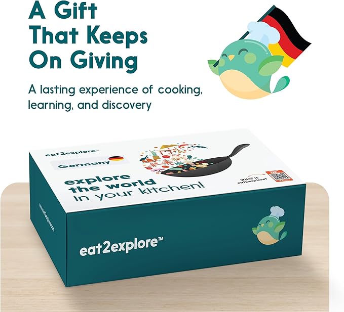 Kids Real Dessert Baking Kit for Families - Interactive & Educational Kit Includes 3 Recipe Cards with Key Ingredients, Baking Tools for Kids with Guide- Perfect for Families and Homeschooling Germany