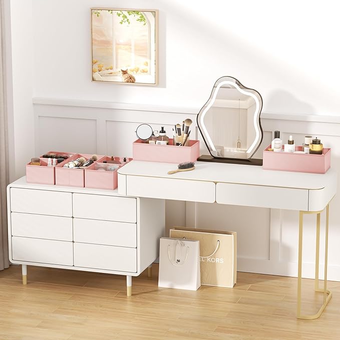 DIMJ Drawer Organizer Clothes Storage - 24 Pack Baby Dresser Organizer for Nursery, Foldable Closet Drawer Organizer Bins for Bedroom Organization, Fabric Storage Dividers for Socks, Underwears, Bras
