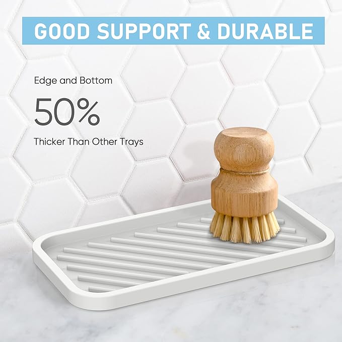 EG-SIPRO Silicone Sink Organizer Tray, WHWH Color, Unisex, 2-Pack