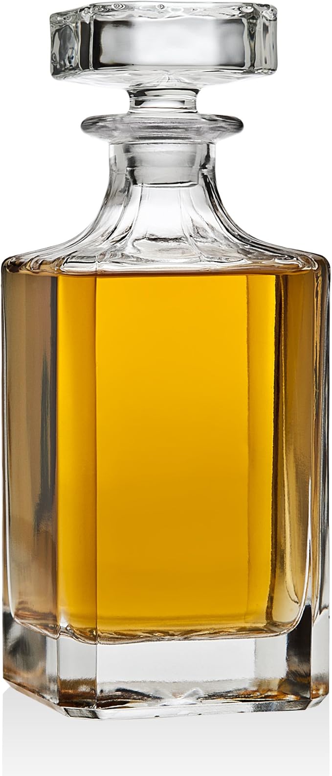Whiskey Decanter for Liquor Scotch Bourbon Vodka or Wine - 750ml