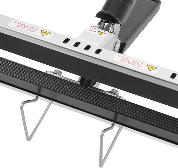 250W Heat Crimp Sealer, 12" Chip Bag Crimper with Adjustable 7 Gears Temperature, Hand Held Crimp, Mylar Bag Sealing Machine Tool, Mini Sealer for Aluminum Foil Kraft Snack Bags