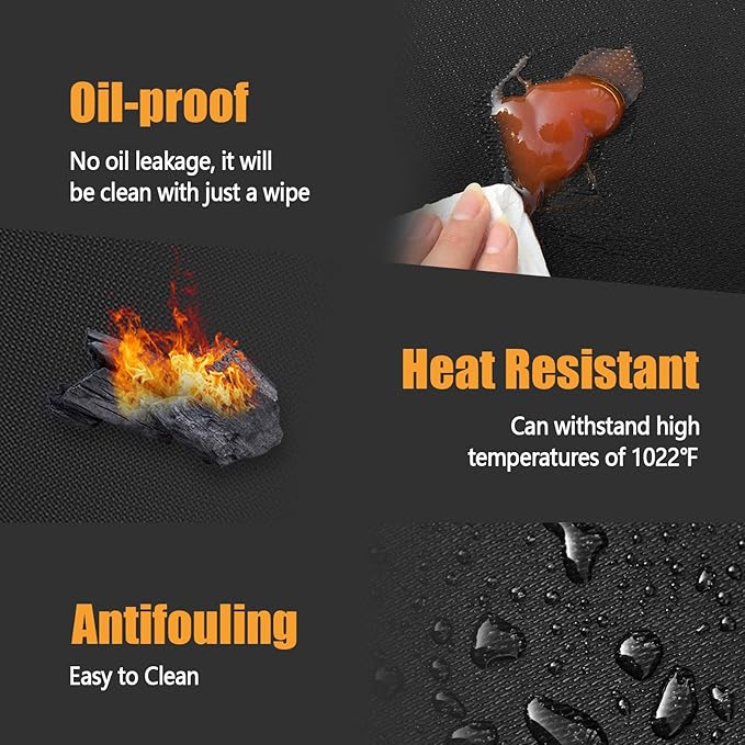 Heat Resistant Mat for Air Fryer,Deep Fryer,Oven,15x18in Hot Pads for Kitchen Counter Heat Protector,Under Coffee Maker Mats for Quartz Countertop Protector,Deep Fryer Coffee Machine Accessories