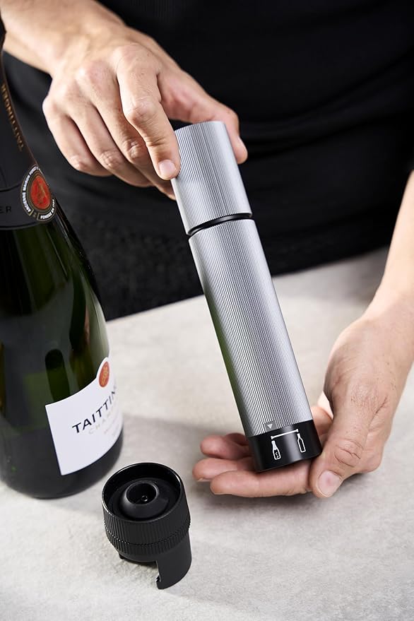 Line Preserve, Manual Preservation Pump, for Still & Sparkling, Carbon, 20 cm - 7.75 in