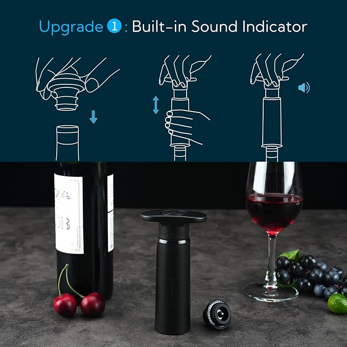 KITCHENDAO Wine Saver Pump and Wine Aerator Pourer