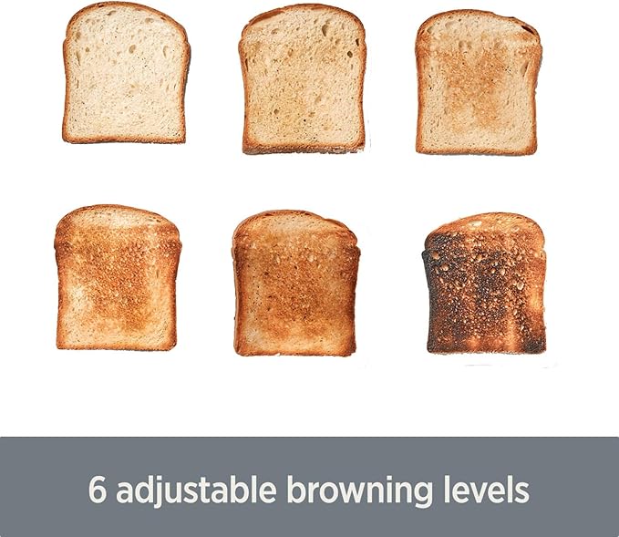 All-Clad Electric Stainless Steel Toaster, 4-Slice, LED Display, Removable Crumb Tray, Internal Cord Storage, 6 Browning Levels, Wide and Self-Centering Slots, Waffles, Bagels, Bread, Silver