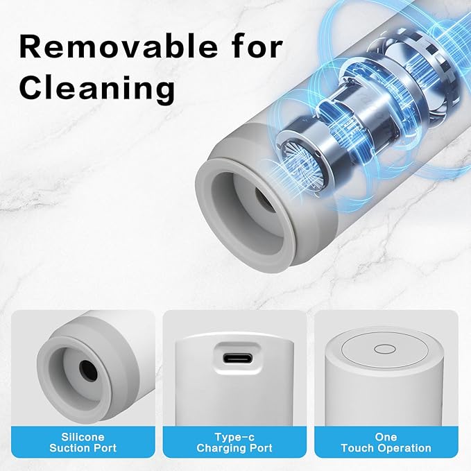 Handheld Vacuum Sealer for Food Powerful Vacuum Sealer Machine,Seal Meal Saver,Portable Food Sealer (Vacuum Sealer Machine + 20 Reusable Vacuum Bags）