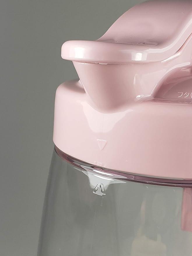 Airtight Beverage Pitcher with Lid for Drinks, Slim 74 oz (2.3 Qt) Tea Juice Water Jug, Leakproof Easy Pour Spout Refrigerator Container, BPA-Free SAN Plastic, Made in Japan (Pink)