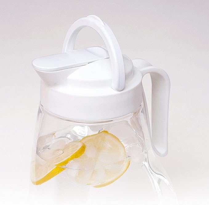 Large Airtight Water Pitcher for Fridge – 99oz (3.1QT) Leakproof Family Size Jug for Tea, Coffee & Juice, LargePour Design with Locking Lid, Easy Pour Handle, Dishwasher Safe, Made in Japan