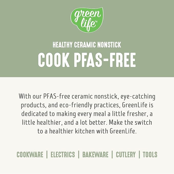 GreenLife Rice Cooker with Removable PFAS-Free Ceramic Nonstick Pot, 3-Cups Uncooked/6-Cups Cooked, Grains & Oatmeal Multicooker, Compact One-Switch Design, Auto Keep Warm, Easy Clean, Sage Green