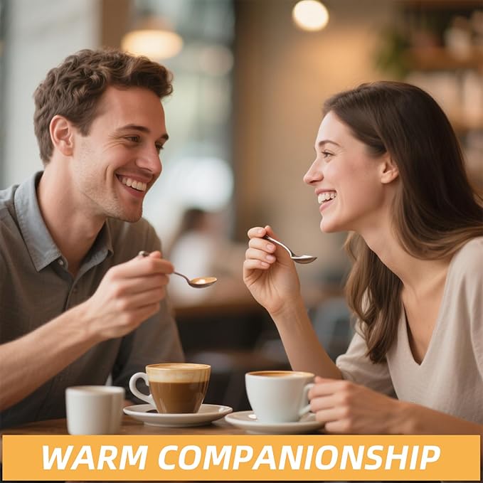 12 Pieces Heavy Duty Teaspoons Set,Tea Spoons Silverware,Food Grade Stainless Steel Dessert Spoons,Mirror Polished and Dishwasher Safe