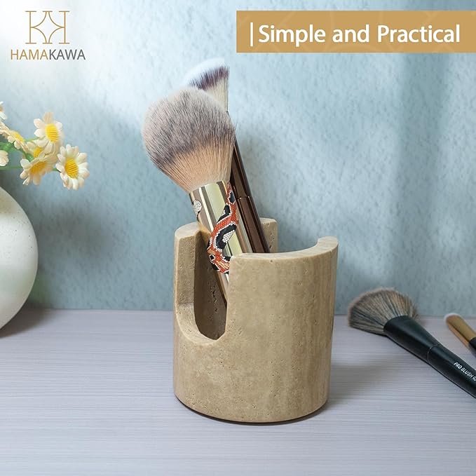 Natural Marble Travertine Sponge Rack, Beige Sink Storage Rack Suitable for Kitchen Countertops, Drying Rack, Sink Organizer