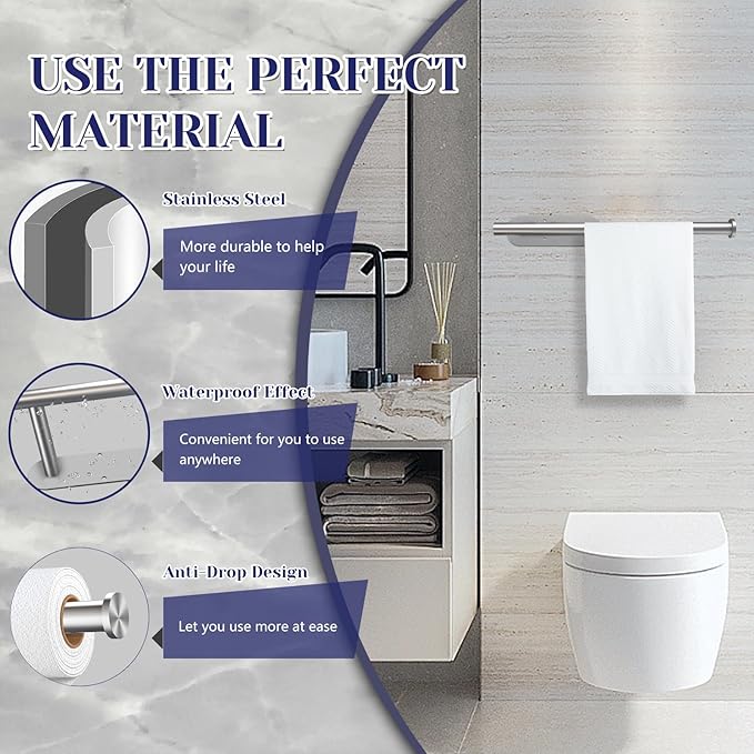 Paper Towel Holder, Self Adhesive or Drilling Paper Towel Holder Under Cabinet, Stainless Steel Silver Paper Towel Holders Wall Mount for Kitchen, Bathroom, Sink, Pantry, Fridge