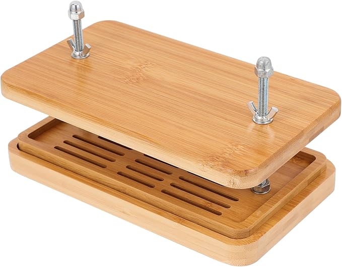 INOOMP Tofu Press 3-layer Drip Tray 26x15cm Bean Curd Making Tool for Homemade Tofu for Easy Water