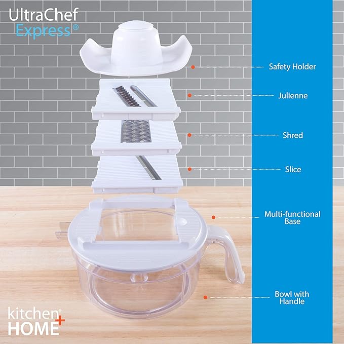 7 in 1 Food Chopper - As Seen on TV Manual Food Processor