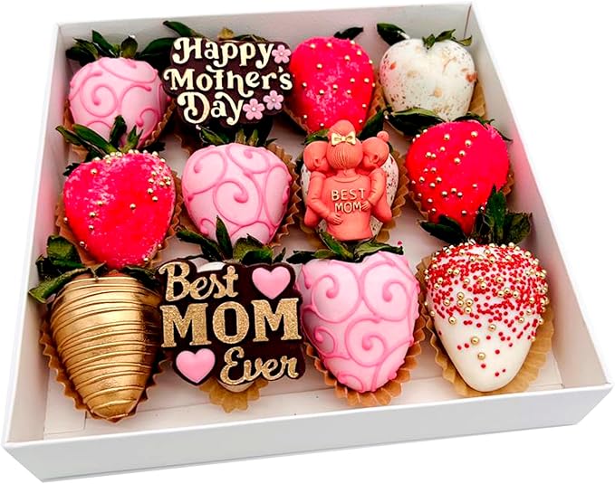 Mother’s Day Silicone Mold Set for Chocolate, Cupcakes & Candles – Best Mom Ever Design, Nonstick Silicone Baking Mold for Repostería, DIY Crafts, Resin & Fondant Mold Set