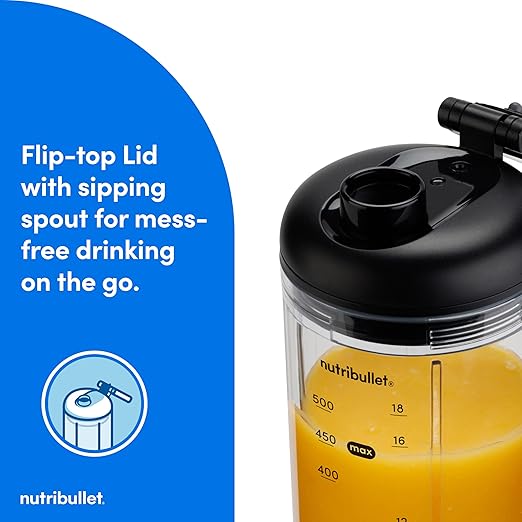 nutribullet Flex portable blender 22oz 2Pack NBPB30200AKAW, Black & White