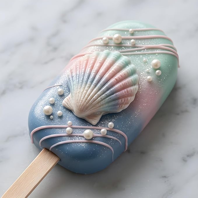 Seashell Fondant Molds Seashell Chocolate Silicone Mold for Cake Decorating Cupcake Topper Candy Gum Paste Polymer Clay