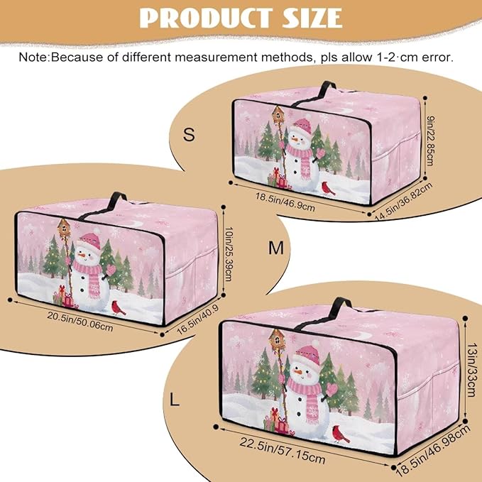 Air Fryer Toaster Oven Dust Cover Washable Convection Oven Cover Stylish Kitchen Appliance Protector Decorations Countertop Accessories, S, Snowman Northern Cardinal Pink
