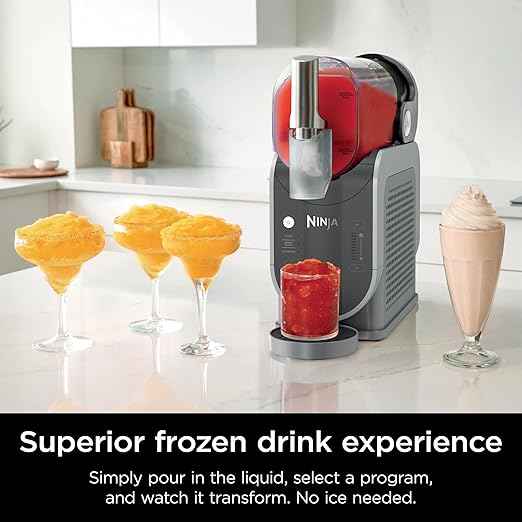 Ninja SLUSHi 72 oz Professional Frozen Drink Maker, 3 Preset Settings Slushie Machine (Renewed)