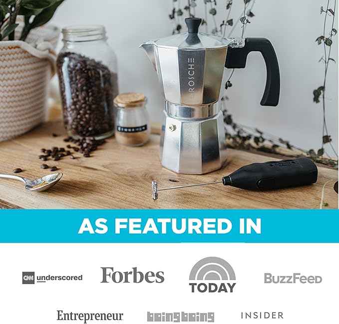 GROSCHE Milano Moka Pot | 9 Espresso Cup - 15.2 oz | Stovetop Espresso Percolator & Coffee Maker – Portable, Ideal for Home and Camping