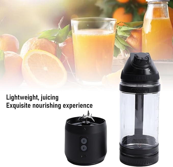 HEEPDD Portable Blender, 24oz Cordless Personal Blender for USB C Rechargeable Self for Shakes Smoothies Food Prep and Frozen Blending (700ml)
