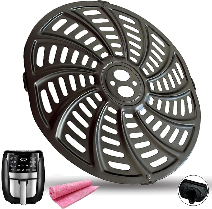 6QT Air Fryer Replacement Tray for Gourmia GAF698/GAF686 Air Fryers, Premium Nonstick Air Fryer Grill Pan Crisper Plate Grill Insert Grate Grid for Gourmia 6QT Air Fryers, Dishwasher Safe