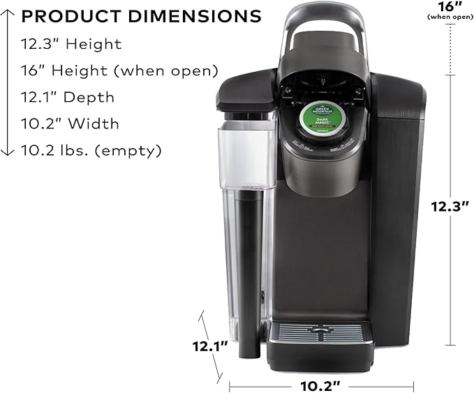 Keurig K-1550 Small Business Single Serve Coffee Maker, 96 oz Water Reservoir, Black