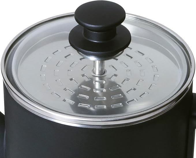 Presto 02815 12-Cup Cordless Coffee Percolator - Stainless Steel, Modern Design, Easy Pour Spout, Stay-Cool Handle, Matte-Black