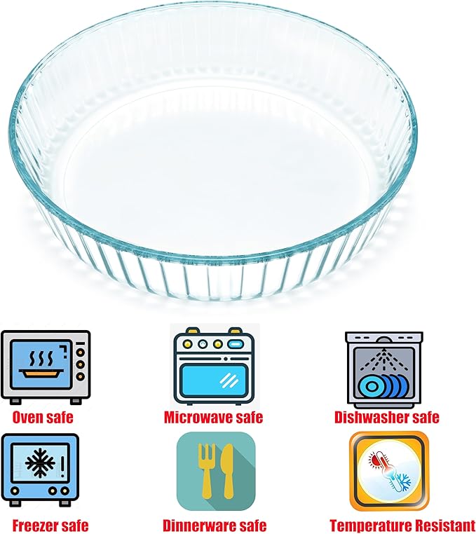Glass Deep Pie Dish