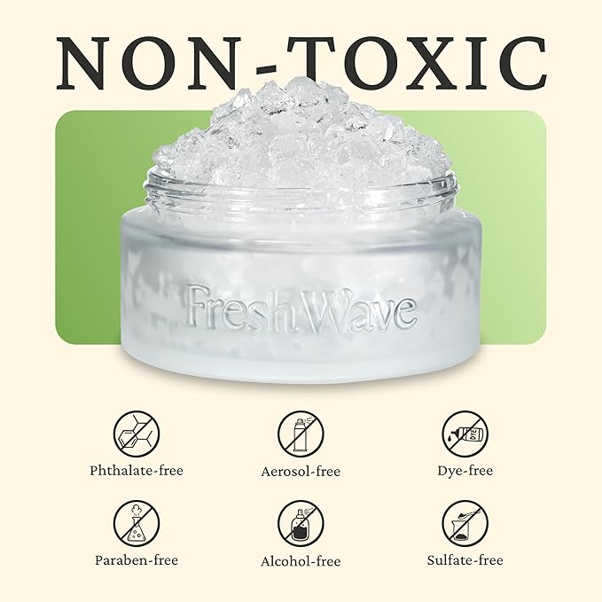 Fresh Wave Odor Removing Gel Refill, 63 oz., Pack of 2 - Safer Odor Absorbers for Home, Natural Plant-Based Odor Eliminator, Every 15 oz. lasts 30-60 Days, For Cooking, Trash & Pets