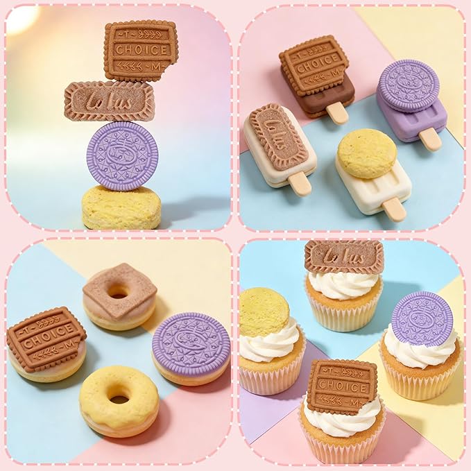 Biscuit Silicone Molds Cookies Chocolate Candy Fondant Molds Can Be Used for Cake Decorating Cupcake Toppers Cookies Butter Floral Paste Dough Plaster Resin Clay
