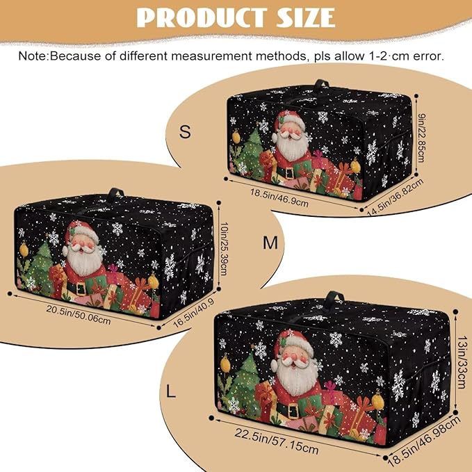 Toaster Oven Cover Dust-Proof Countertop Convection Oven Cover Protective Smart Microwave Oven Accessories and Decor, S, Santa Claus Snowflake Black Christmas Decor