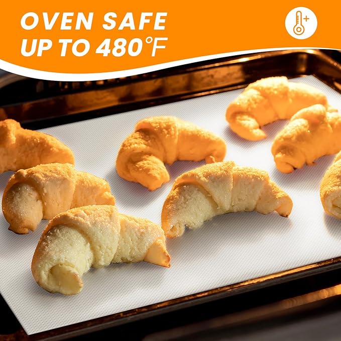eavy Duty Oven Liners for Electric Stove + Silicone Baking Mat Roll