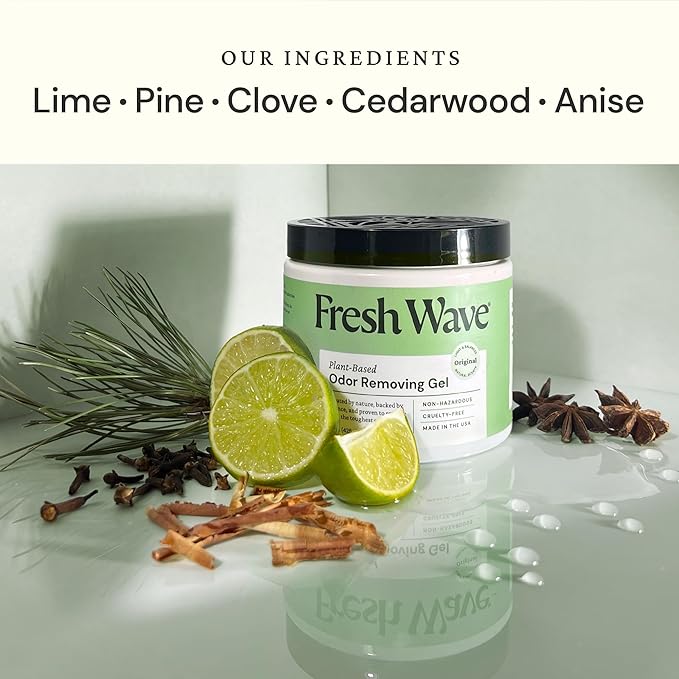 Fresh Wave Odor Removing Gels Bundle: (3) 15 oz. Gels - Lemon, Lavender, Original