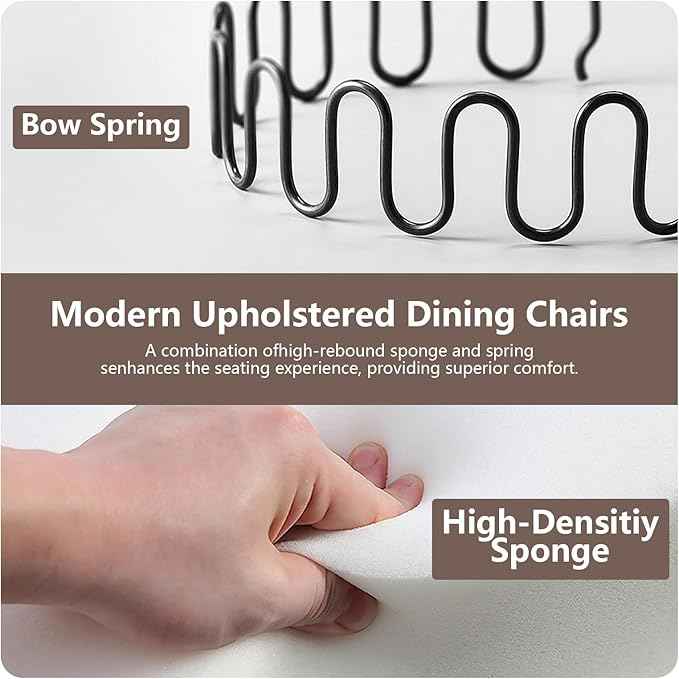 Velvet Dining Chairs Set of 4, Kitchen & Dining Room Chairs, Upholstered Dining Chairs with Back Ring Pull and Golden Solid Wood Legs, Modern Tufted Kitchen Chairs for Dining Room, Cream