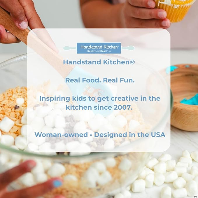 Handstand Kitchen Bluey Silicone Baking Utensil Set with 9" Spoon, 8.75" Spatula and 8.5" Whisk