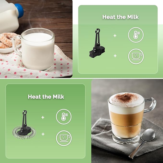 Milk Frother, Maestri House Variable Temp and Froth Thickness Milk Frother and Steamer, 14.1OZ/400ML Smart Touch Control Foam Maker, Memory Function for Latte, Warm Milk