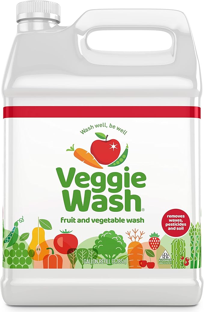 Veggie Wash Fruit and Vegetable Wash, Ideal for Cleaning Produce, 1 Gallon