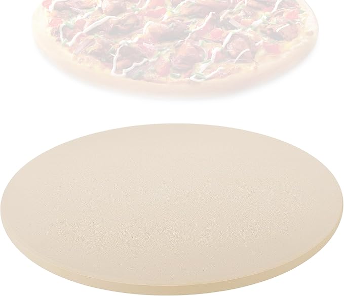 Round Pizza Stone for Oven, 13" Cooking Stone Compatible with Breville Smart Oven BOV800 BOV845, Cordierite Baking Stones for BBQ Grill, Pizza Stones BOV800PS Replacement for Breville Oven Accessories