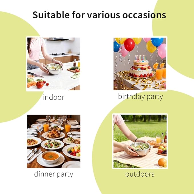 Dip Chiller Bowl 1 Pack- 35oz Large Capacity, Stainless Steel Insulated Party Ice Serving Bowl, Salad Pod for Parties Salsa, Guacamole, Condiments, Sauces, Food & Salad Hot or Cold