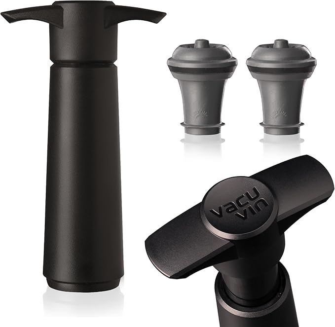 Electric Wine Opener & Vacu Vin Wine Saver Pump Bundle – Fresh Wine Made Easy
