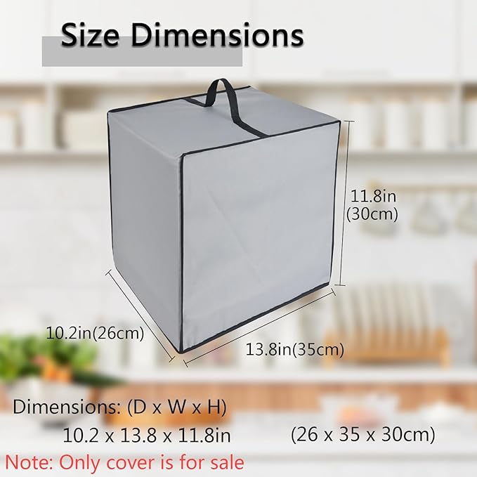 Bread Maker Machine Cover for Cuisinart Bread Maker Machine, Heavy Duty Waterproof Protective BreadMachine Cover Compatible for Cuisinart Compact and Automatic Bread MakerMachine CBK-110P1 (Grey)