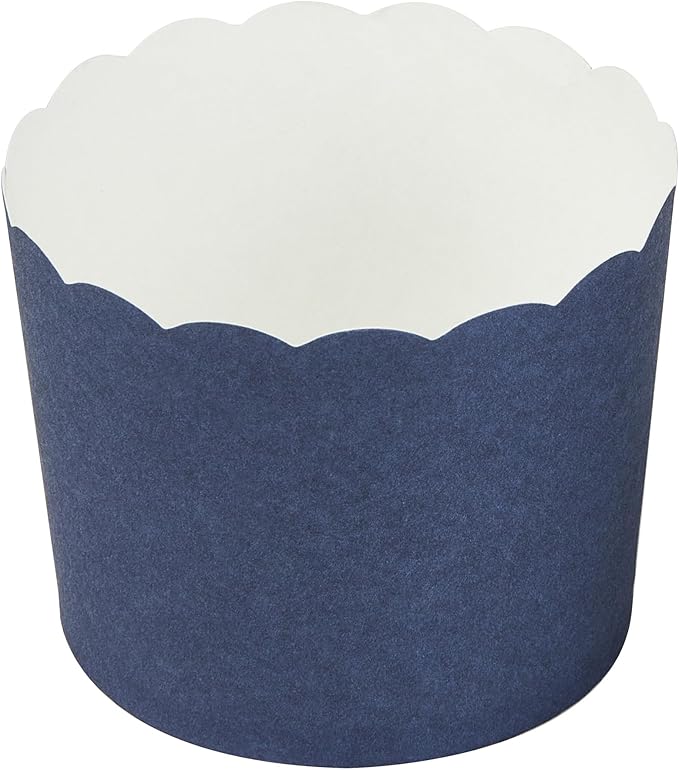Restaurantware Baking Cups 200 Pack of 6 oz Paper Cupcake Liners Greaseproof Scalloped Oven-Safe Elegant Dessert Muffin Cups Disposable for Parties