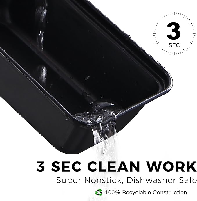 HONGBAKE 6 Pack Mini Loaf Pan for Baking Bread, 6 x 3.3 x 2 Inches Nonstick Small Banana Bread Tins Set for Homemade,Tiny Carbon Steel Meatloaf Pan - Dark Grey